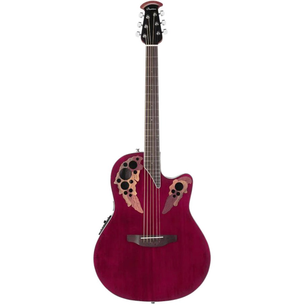 Электроакустическая гитара Ovation CE44-RR Celebrity Elite Mid Cutaway Ruby Red