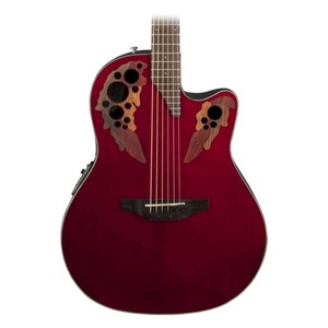Электроакустическая гитара Ovation CE44-RR Celebrity Elite Mid Cutaway Ruby Red
