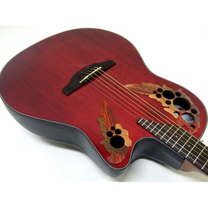 Электроакустическая гитара Ovation CE44-RR Celebrity Elite Mid Cutaway Ruby Red