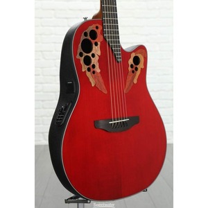 Электроакустическая гитара Ovation CE44-RR Celebrity Elite Mid Cutaway Ruby Red