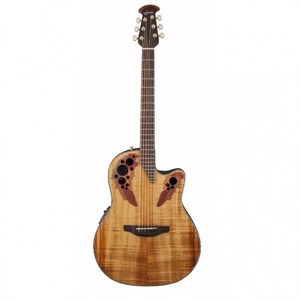 Электроакустическая гитара Ovation CE44P-FKOA Celebrity Elite Plus Mid Cutaway Natural Figured