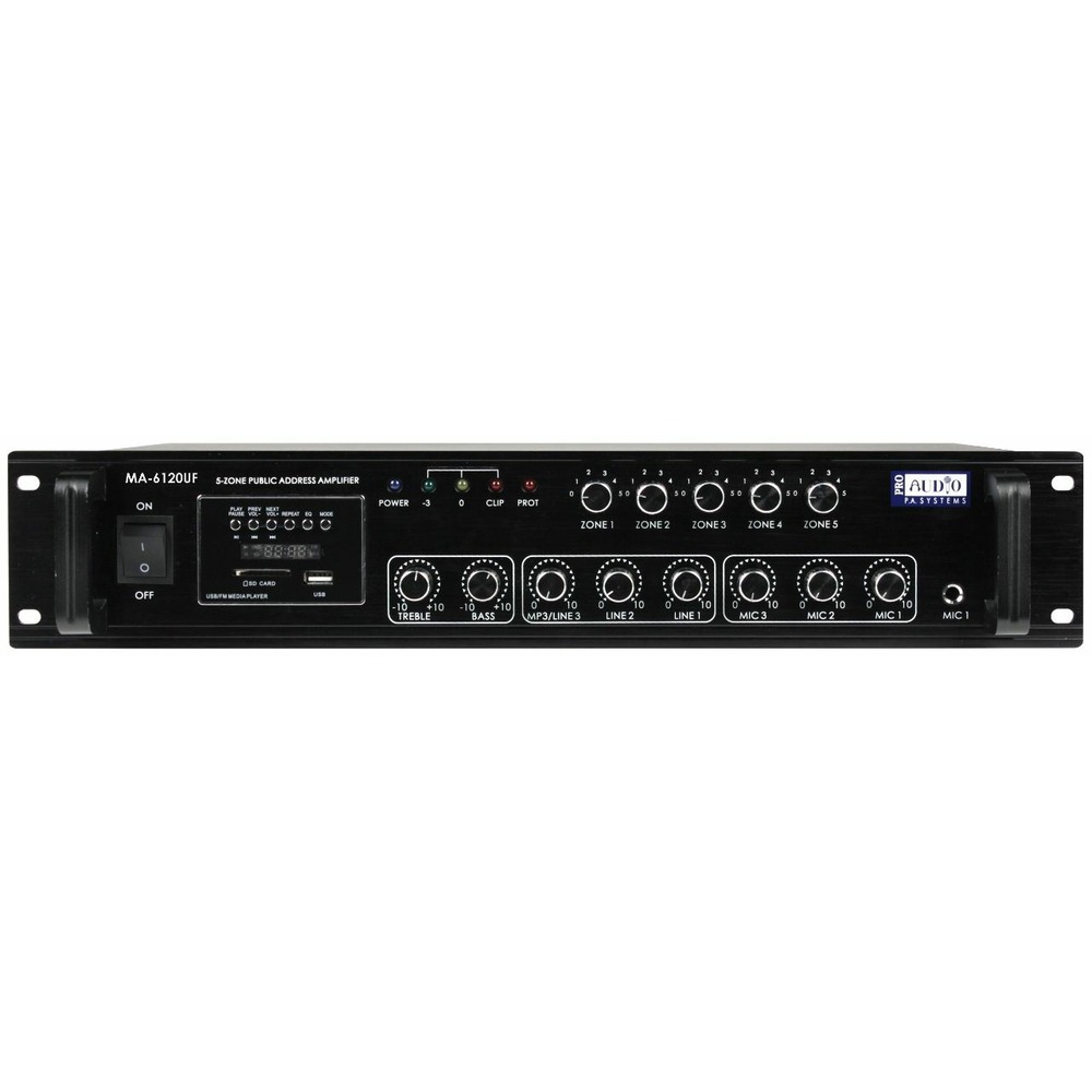 Усилитель трансляционный зональный ProAudio MA-6120UF