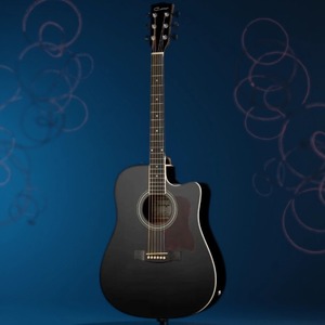 Электроакустическая гитара Caraya F641EQ-BK