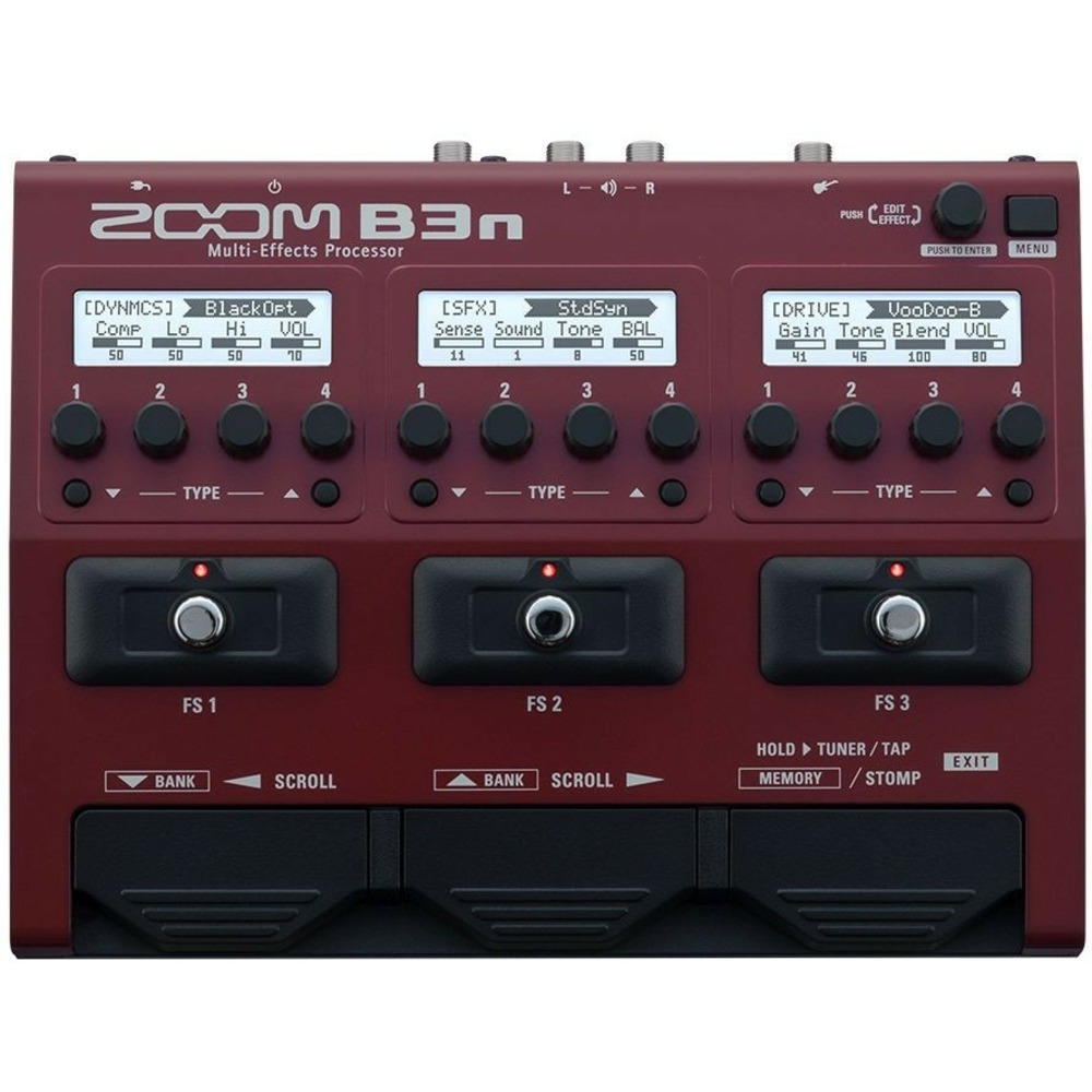Педаль эффектов/примочка для бас гитары Zoom B3n