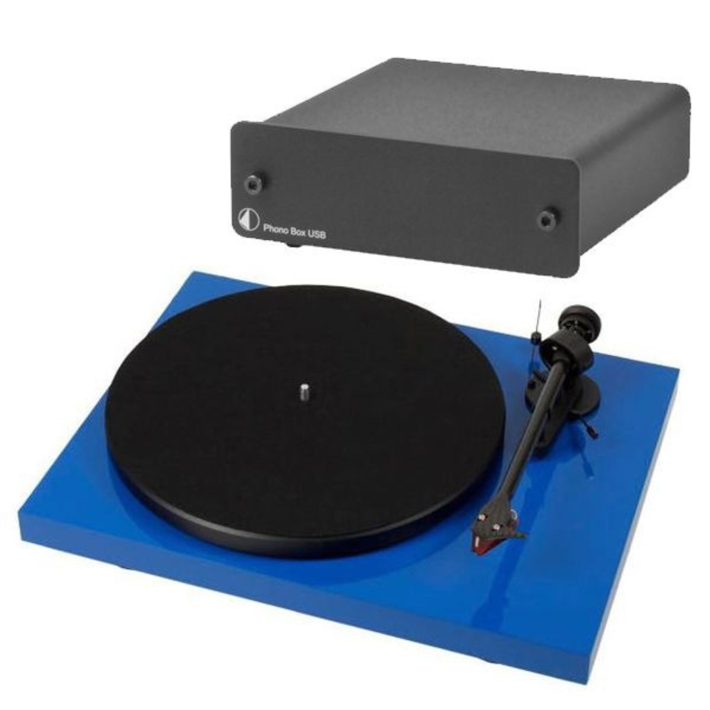 Проигрыватель винила Pro-Ject Debut Carbon DC + Pro-Ject Phono Box USB Blue