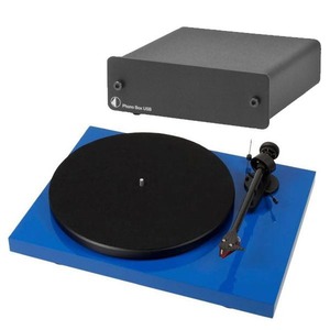 Проигрыватель винила Pro-Ject Debut Carbon DC + Pro-Ject Phono Box USB Blue