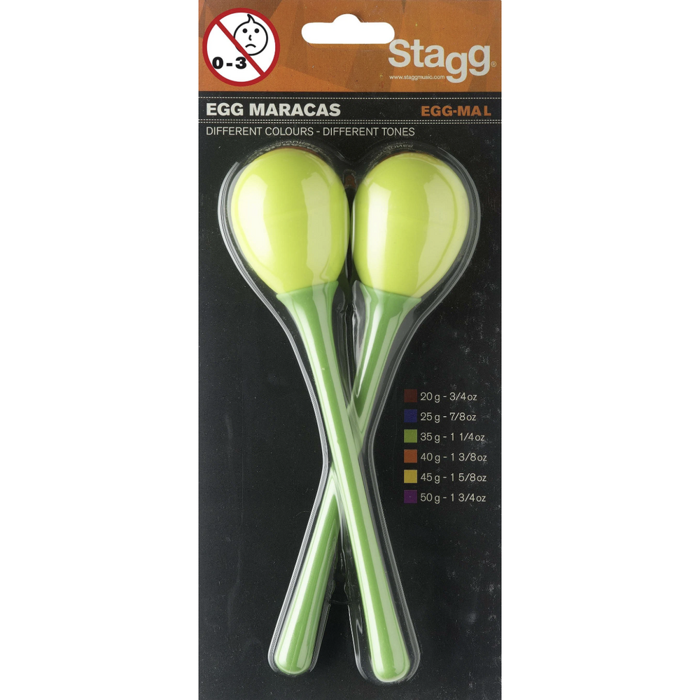 Маракас Stagg EGG-MA L/GR