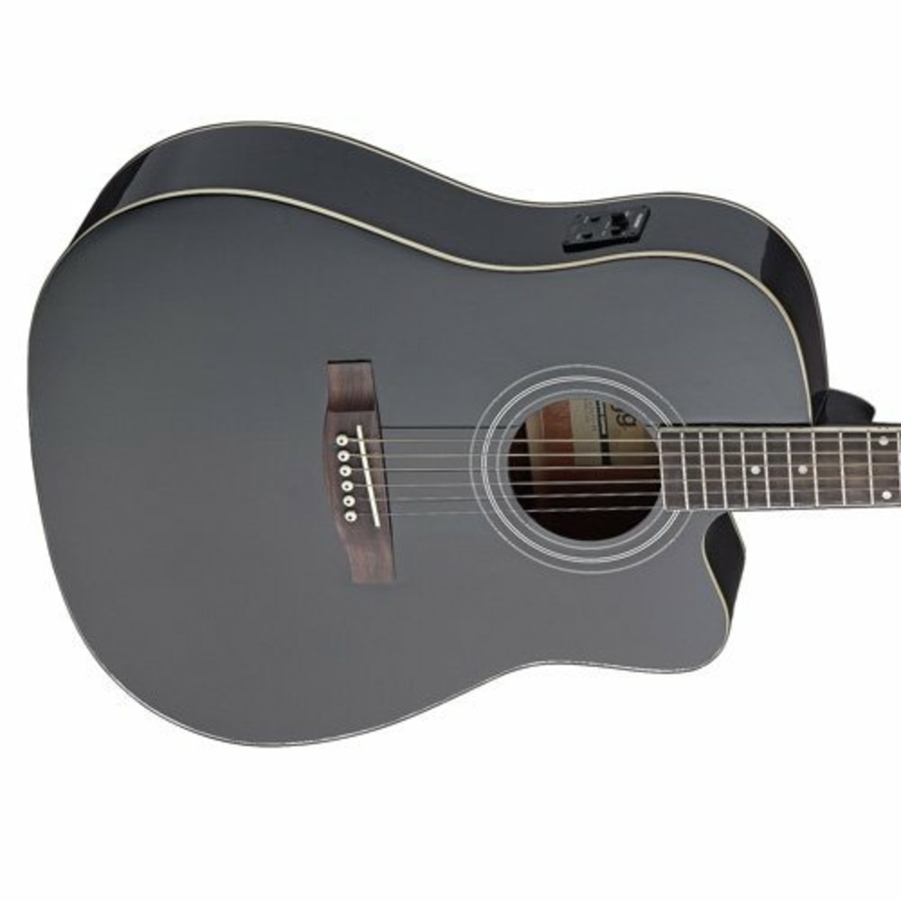 Электроакустическая гитара Stagg SA40DCFI-BK