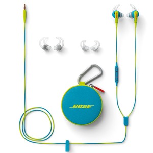 Наушники внутриканальные для iPhone Bose Soundsport le HDPHN Mfi Neon Blue WW