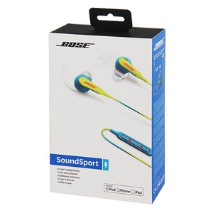Наушники внутриканальные для iPhone Bose Soundsport le HDPHN Mfi Neon Blue WW