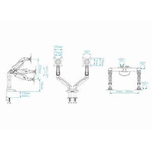 Кронштейн настольный NB F180