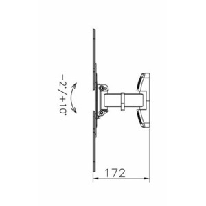 Кронштейн наклонно-поворотный NB SP200 Black