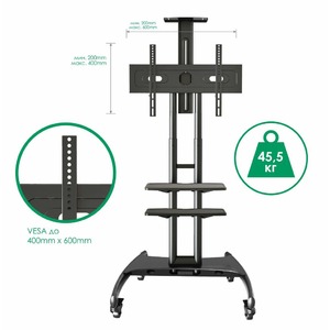 Тумба с ТВ стендом NB AVA1500-60-2P Black
