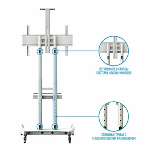 Тумба с ТВ стендом NB AVA1800-70-1P White