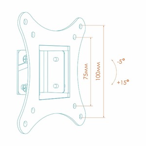 Кронштейн наклонный Kron RT1 Black