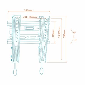 Кронштейн наклонный Kron TM1 Black