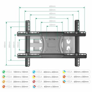 Кронштейн наклонно-поворотный Kron M7L Black