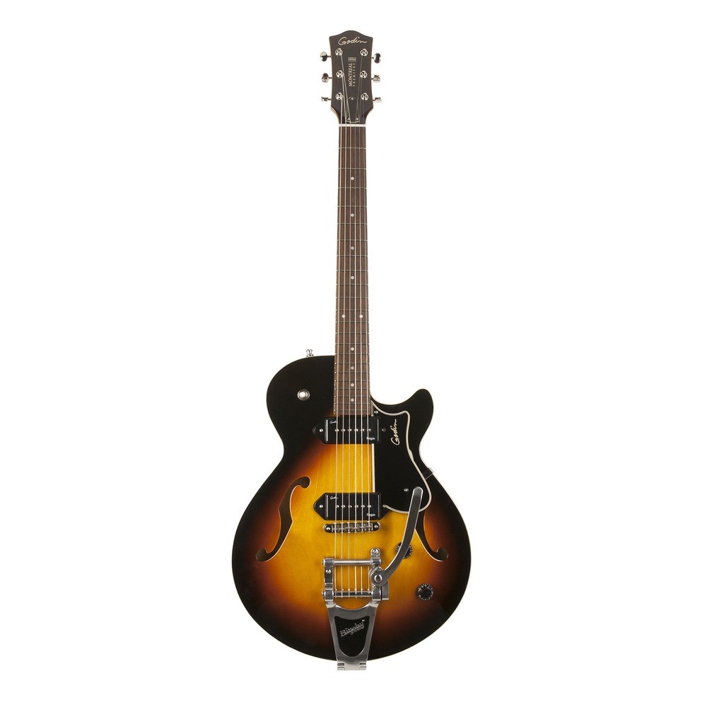 Гитара полуакустическая Godin 039821 Montreal Premiere Sunburst HG P90 w/Bigsby