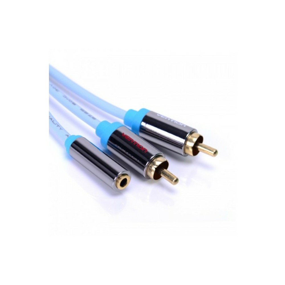 Кабель аудио 1xJack - 2xRCA Vention VAB-R01-S100 1.0m