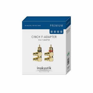 Переходник RCA - RCA Inakustik 0080421 Premium RCA F-Adapter 2-Set