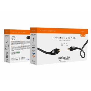 Кабель оптический Toslink - mini Toslink Inakustik 003121071 Star Opto Miniplug 0.75m