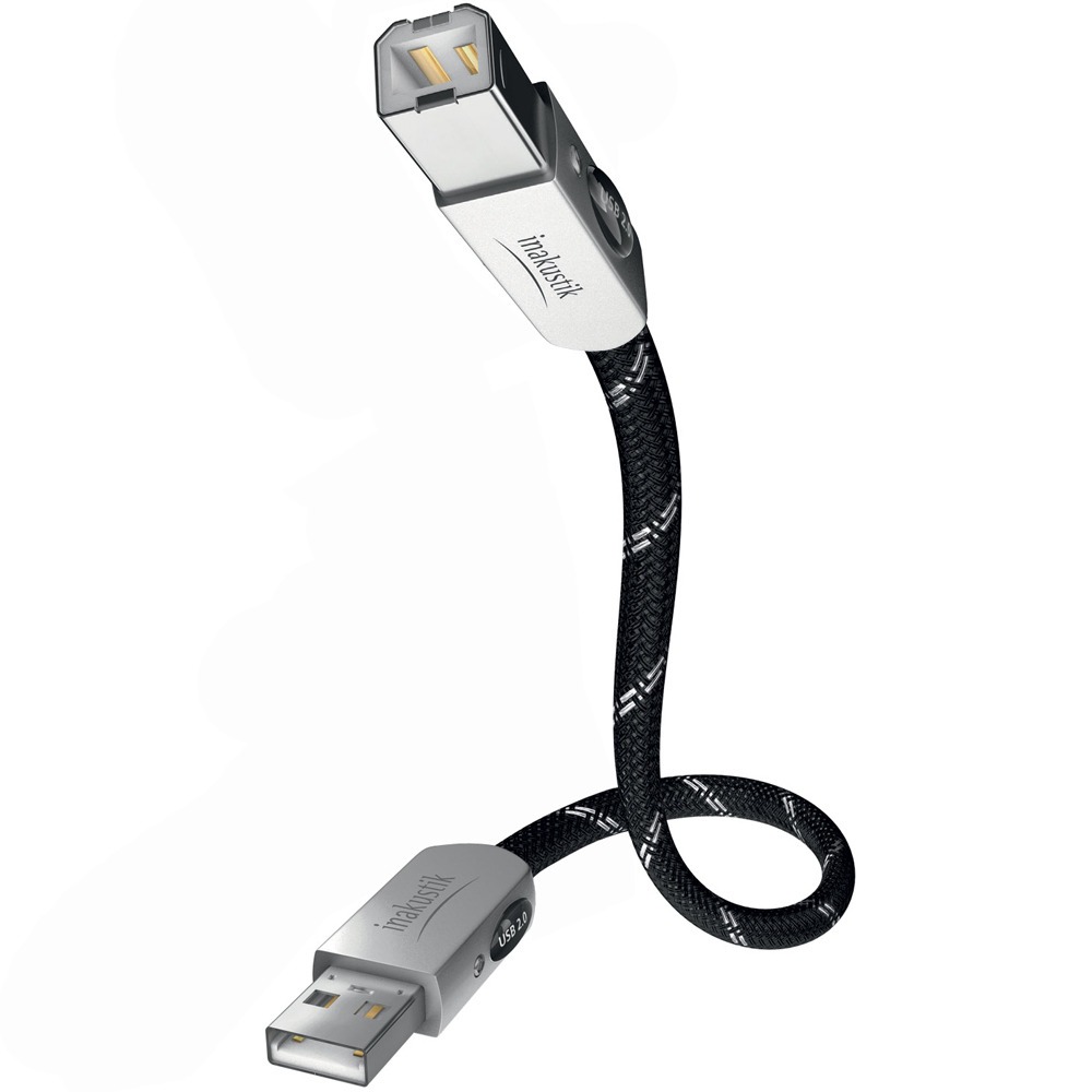 Кабель USB 2.0 Тип A - B Inakustik 007170075 Referenz USB 0.75m