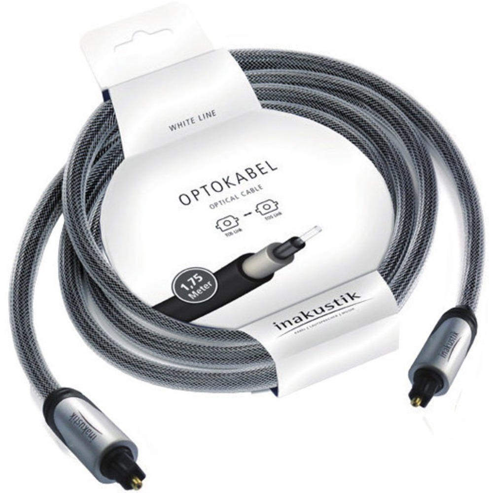 Кабель оптический Toslink - Toslink Inakustik 01041318 White Line Optokabel 1.75m