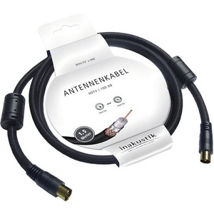 Антенный кабель готовый Inakustik 01044015 White Line HDTV Antenna 100 dB 1.75m