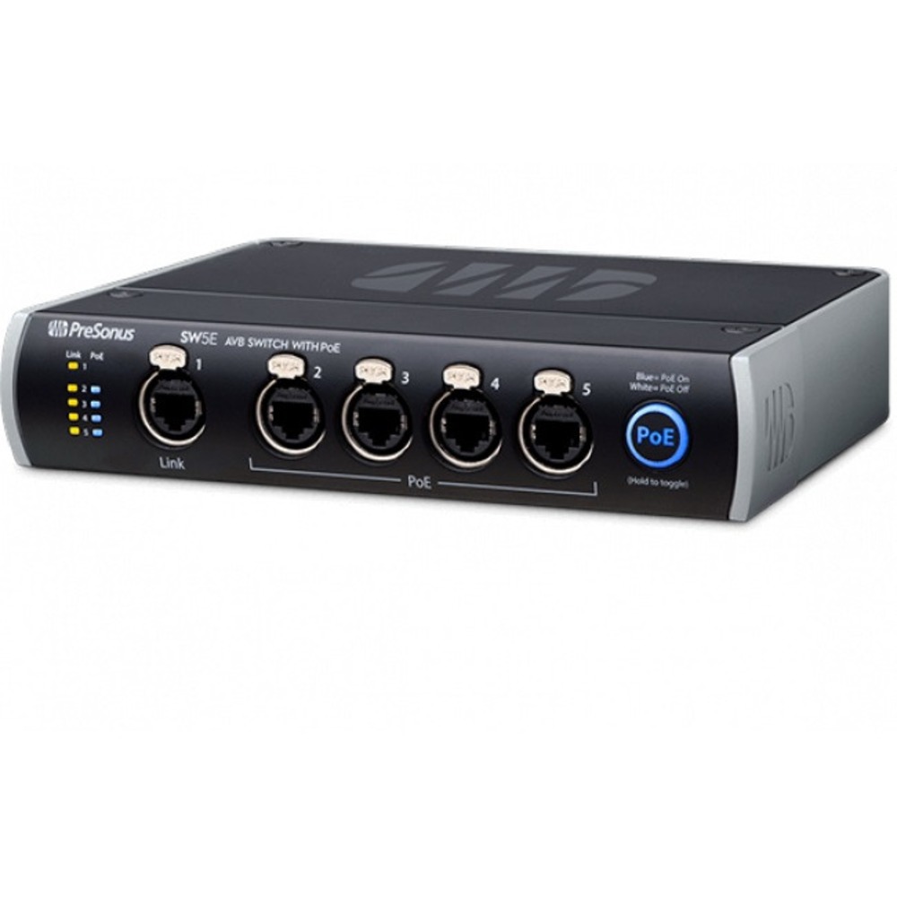 Сетевой протокол для передачи аудио и видео PreSonus StudioLive SW5E