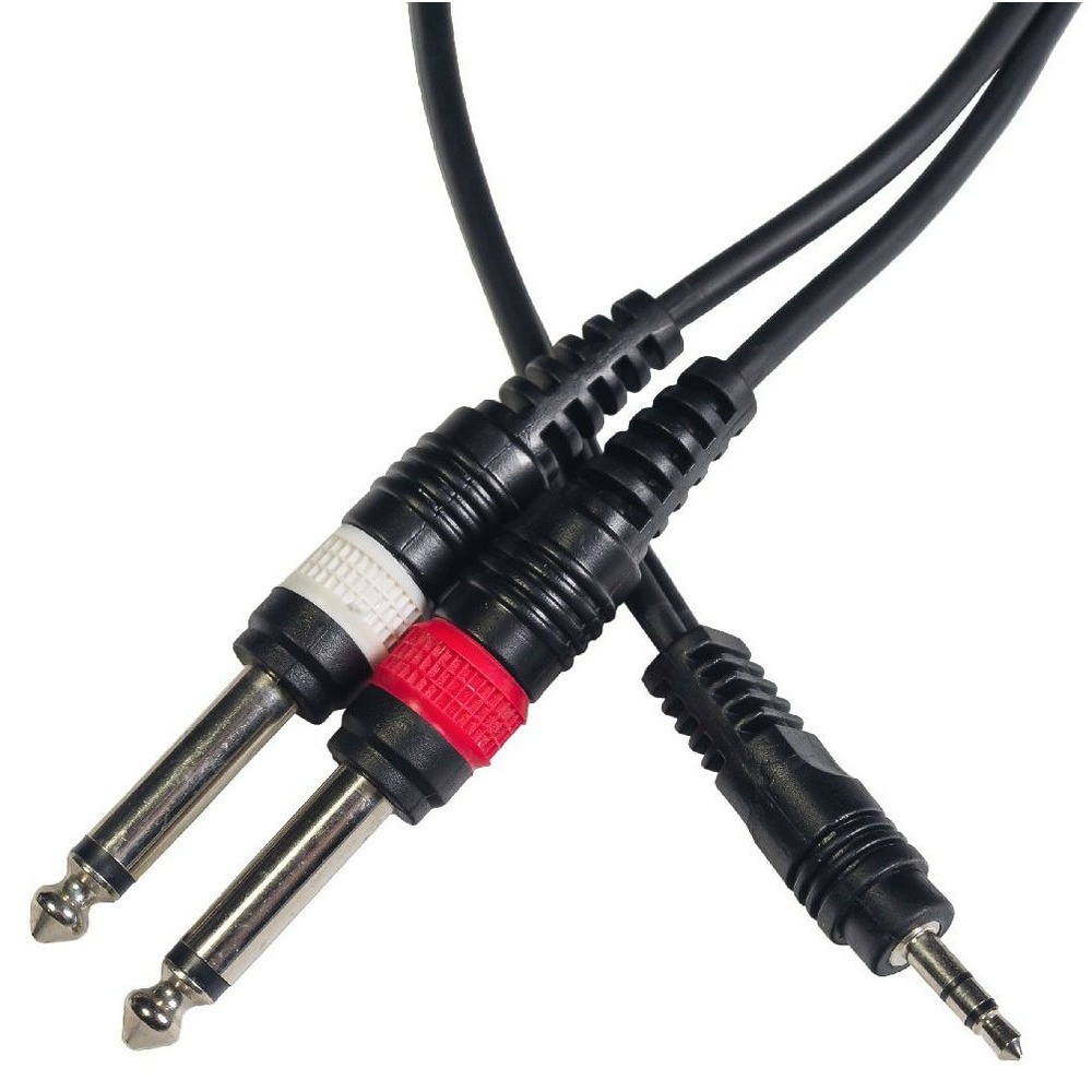 Кабель аудио 1xMini Jack - 2xJack Rockdale XC-002-3M 3.0m