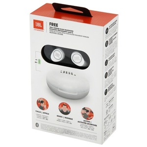 Наушники внутриканальные беспроводные JBL Free BT White