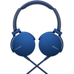 Наушники накладные классические Sony MDR-XB550AP/L blue