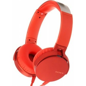 Наушники накладные классические Sony MDR-XB550AP/R red