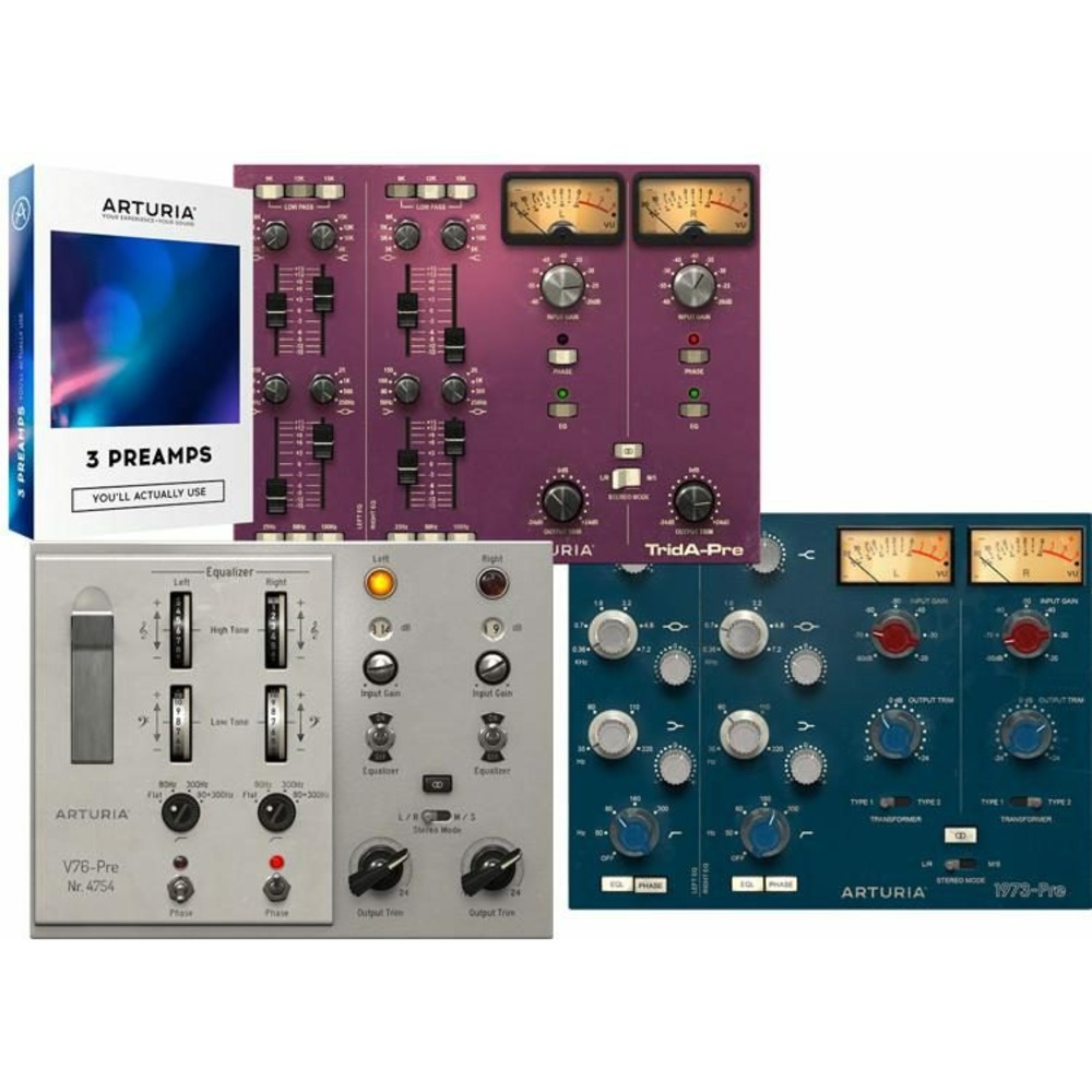 Программное обеспечение для студии Arturia 3 Preamps