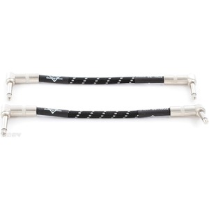 Кабель аудио 1xJack - 1xJack Fender CUSTOM SHOP 6`` PATCH CABLE 2 PACK BLACK TWEED