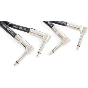 Кабель аудио 1xJack - 1xJack Fender CUSTOM SHOP 6`` PATCH CABLE 2 PACK BLACK TWEED