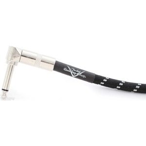 Кабель аудио 1xJack - 1xJack Fender CUSTOM SHOP 6`` PATCH CABLE 2 PACK BLACK TWEED