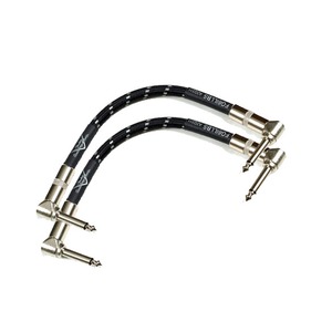 Кабель аудио 1xJack - 1xJack Fender CUSTOM SHOP 6`` PATCH CABLE 2 PACK BLACK TWEED