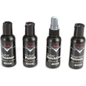 Средство по уходу за гитарой Fender Custom Shop Deluxe Guitar Care System 4 Pack Black