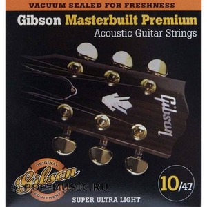 Струны для акустической гитары Gibson SAG-MB10 MASTERBUILT PHOSPHOR BR .010-.047