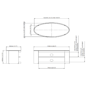 Тумба для ТВ AVF Buckingham FS1100BUCW