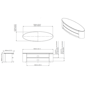 Тумба для ТВ AVF Buckingham FS1400BUCB
