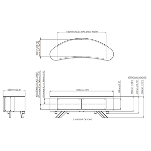 Тумба для ТВ AVF Bay FS1500BAYO