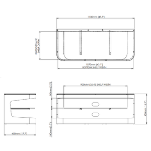 Тумба для ТВ AVF Winchester FS1100WINSB