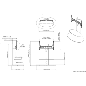 Тумба с ТВ стендом AVF Chepstow FSL930CHEO