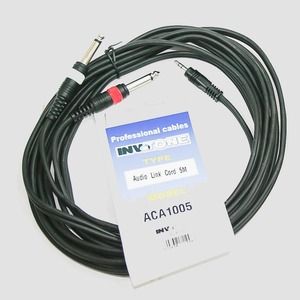 Кабель аудио 1xMini Jack - 2xJack Invotone ACA1005 5.0m