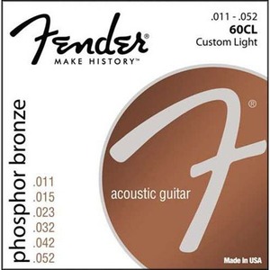 Струны для акустической гитары Fender STRINGS NEW ACOUSTIC 60CL PH0S BRONZE 11-52