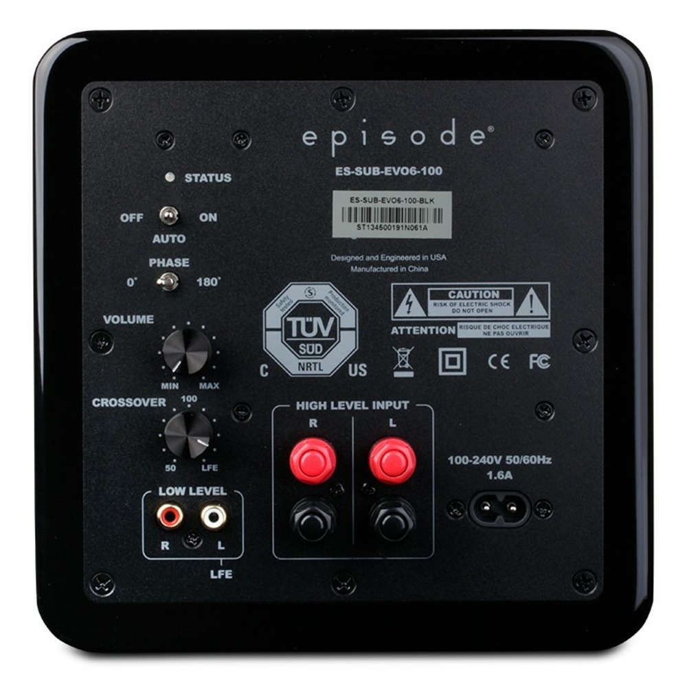 Сабвуфер закрытого типа Episode ES-SUB-EVO6-100 Gloss Black