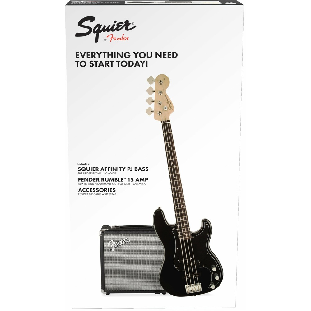Гитарный комплект Fender SQUIER PK PJ BASS R15V3 BLK 230V EU