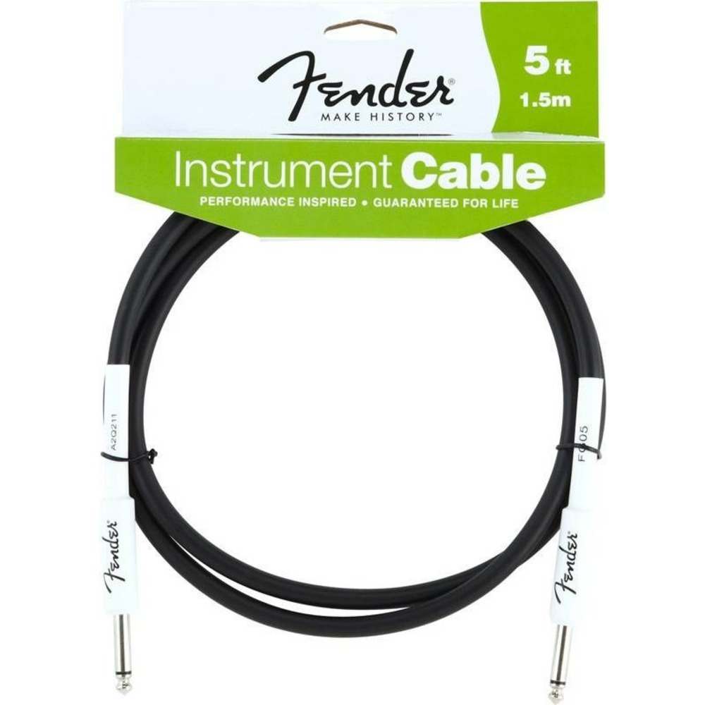 Кабель аудио 1xJack - 1xJack Fender 5 INSTRUMENT CABLE BLACK